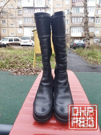 Сапоги женские 38 р. кожаные Беларусь Донецк - изображение 4