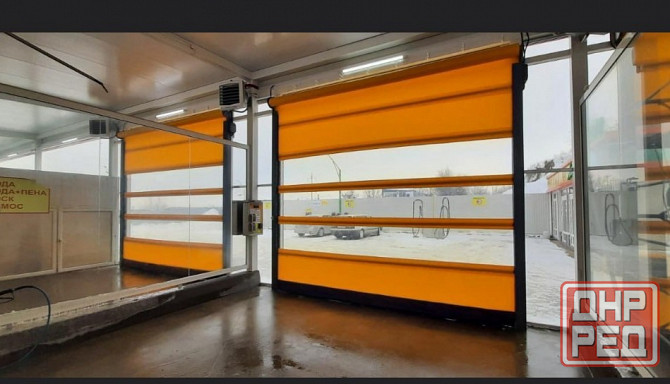 Ворота пвх скоростные для автомоек, автосервиса, складов Донецк - изображение 1
