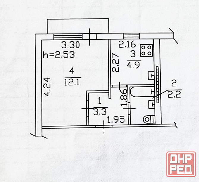 Продажа 1 комн. квартиры, Текстильщик Донецк - изображение 7