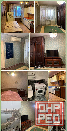 Сдам 1к кв на Набережной. Ракушка. Ворошиловский район. Этаж 10 из 10. Вода идёт отлично. Вся мебель Донецк - изображение 1