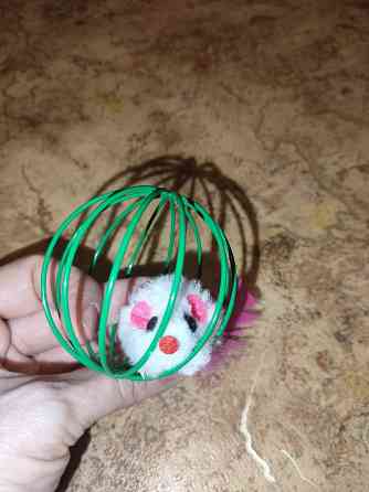 Игрушка для кошек Мышка в клетке Донецк