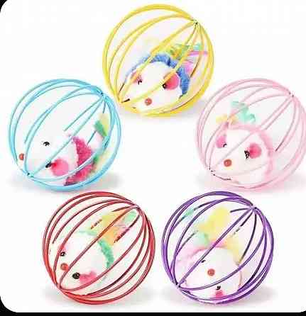 Игрушка для кошек Мышка в клетке Донецк