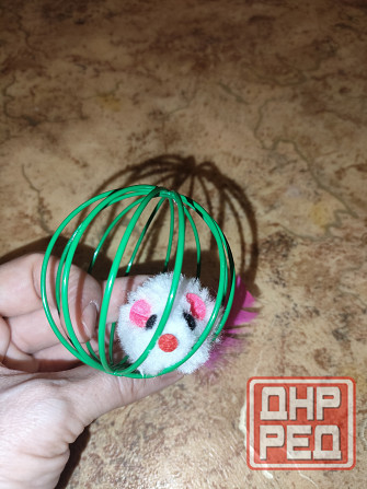 Игрушка для кошек Мышка в клетке Донецк - изображение 3