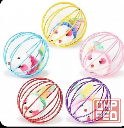 Игрушка для кошек Мышка в клетке Донецк - изображение 1