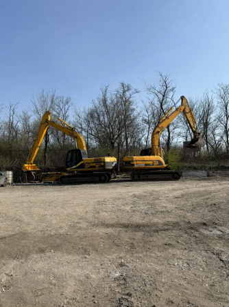 Аренда. Гусеничный экскаватор. Трал Донецк