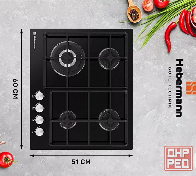 Встраиваемая газовая варочная панель Hebermann Донецк - изображение 1