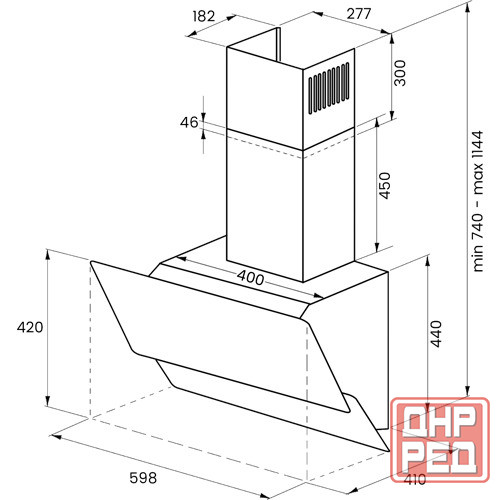 Вытяжка наклонная Макеевка - изображение 2