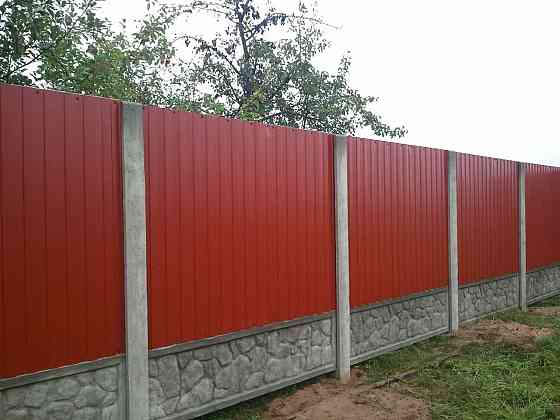 Установка и Изготовление Заборов из Профлиста Донецк