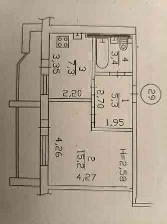 Продаётся 1 комнатная квартира в Киевском р-не, ул. Артёма Донецк