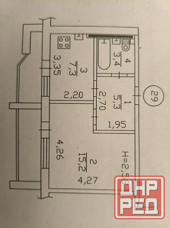 Продаётся 1 комнатная квартира в Киевском р-не, ул. Артёма Донецк - изображение 1