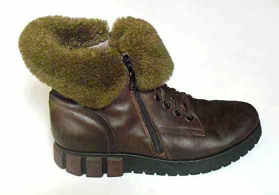 Женские зимние кожаные ботинки Донецк