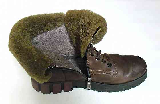 Женские зимние кожаные ботинки Донецк