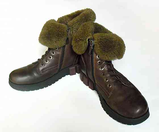 Женские зимние кожаные ботинки Донецк