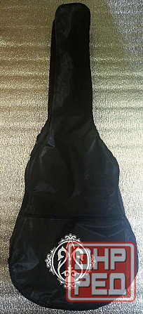 Черная Акустическая гитара MuzLife + комплект Донецк - изображение 5