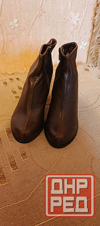 Продаю новые ботильоны (полусапожки) на каблуке, натуральная кожа, коричневые Донецк - изображение 5