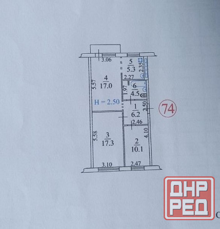 продам 3х к.кв в Центральном районе Мариуполь - изображение 1