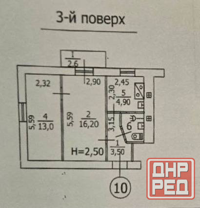 2 комнатная квартира г. Макеевка Горняцкий р-он ул. Краснодарская Макеевка - изображение 10