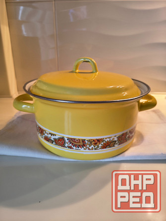 Кастрюля эмалированная новая. Цена снижена Донецк - изображение 2