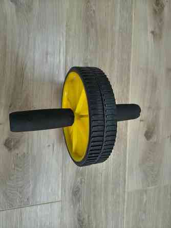 Ролик для пресса двухколесный, желтый. Цена снижена Донецк