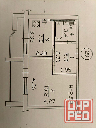 1 комн., Артёма 34м2, 6/10 Донецк - изображение 8
