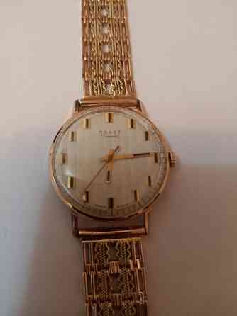 Золотые часы " полёт" на золотом браслете Донецк