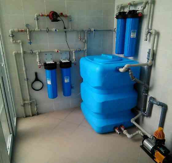 Установка водонакопительного бака Донецк