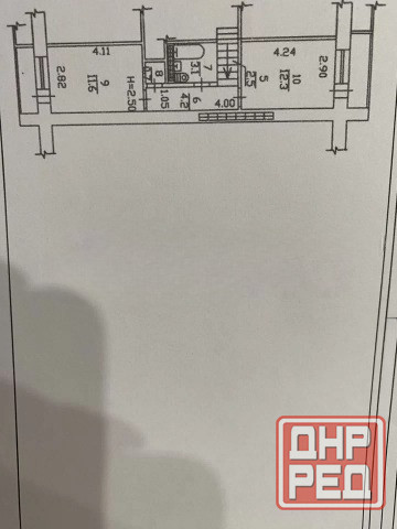 3 ком. квартира, 73,6 м², 2 уровня, под ремонт, 3/9 эт., Калининский р-н, ул. Карпинского, Грузия Донецк - изображение 2