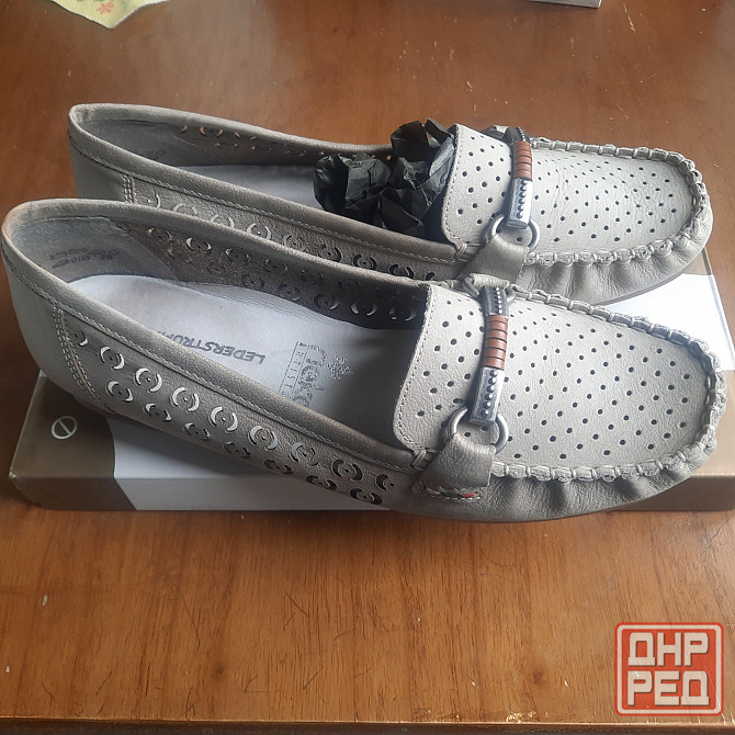 Продам мокасины Rieker, натуральная кожа, 39-й размер Донецк - изображение 2