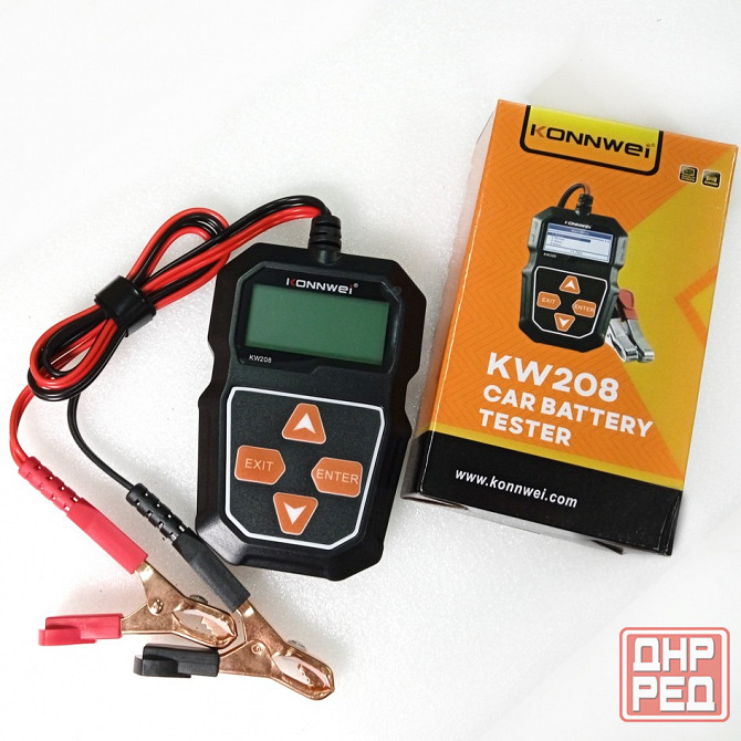 Тестер аккумуляторных батарей автомобилей Konnwei KW208 Донецк - изображение 1