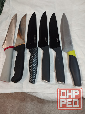 Ножи кухонные--satoshi--4штуки. webber-1шт. atasan-1шт. Донецк - изображение 1