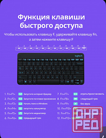 Комплект беспроводная клавиатура и мышь Донецк - изображение 2