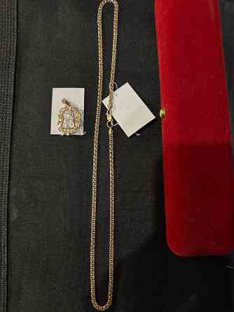 Цепочка Серебро в позолоте. Донецк