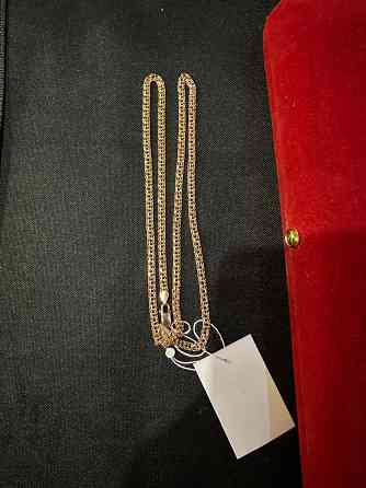 Цепочка Серебро в позолоте. Донецк