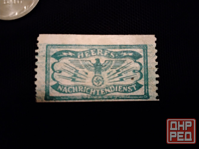 Марка армейской разведки вермахта для опечатывания корреспонденции 2.10.43. Макеевка - изображение 5