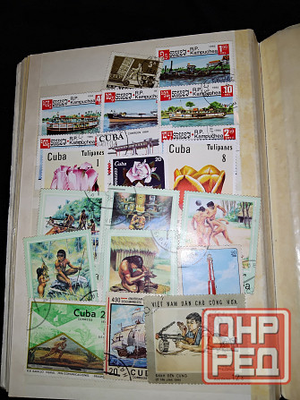 Продаю марки альбомами, по странам, по рубрикам или по-штучно. Макеевка - изображение 1