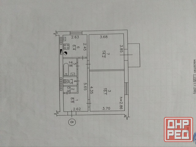 2 комнатная квартира Куйбышевский р-н,Донецк Донецк - изображение 12