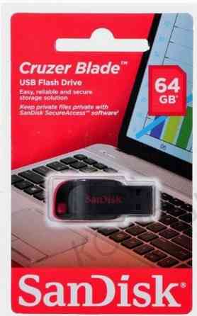 Usb (ар:арт-1393) Flash Drive 64gb - Sandisk Cruzer Blade Sdcz50-064g-B35 Макеевка