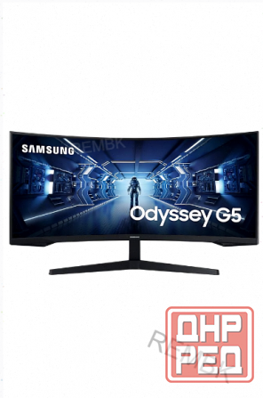 Игровой [арт-6364] монитор 34" Samsung Odyssey G5 C34g55twwi, 3440х1440, 165 гц, Va, изогнутый, черн Макеевка - изображение 1