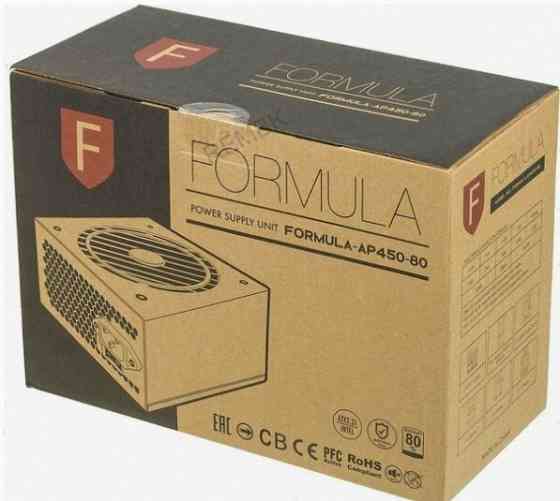 Блок (арт-2216) питания Formula Atx 450w Formula-Ap450-80 80 Plus White (20+4pin) Apfc 120mm Fan 7xs Макеевка