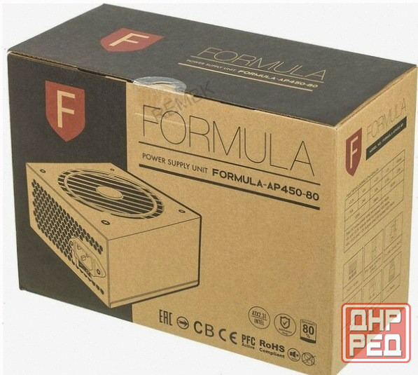 Блок (арт-2216) питания Formula Atx 450w Formula-Ap450-80 80 Plus White (20+4pin) Apfc 120mm Fan 7xs Макеевка - изображение 3
