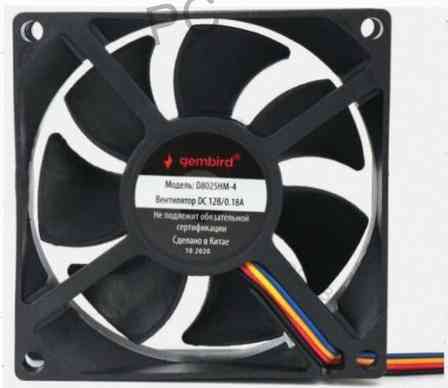 Вентилятор (ар:арт-3887) Gembird 80x80x25mm D8025hm-4 Макеевка