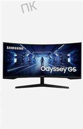Игровой (ар:арт-4611) монитор 34" Samsung Odyssey G5 C34g55twwi, 3440х1440, 165 гц, Va, изогнутый, ч Макеевка