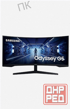 Игровой (ар:арт-4611) монитор 34" Samsung Odyssey G5 C34g55twwi, 3440х1440, 165 гц, Va, изогнутый, ч Макеевка - изображение 1