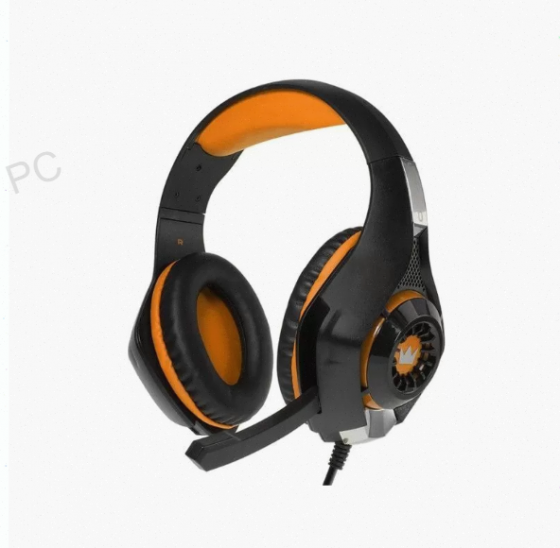 Наушники - арт-9825 Crown Cmgh-101t, игровые, полноразмерные, микрофон, 3.5 мм, 2.1 м, чёрно-оранжев Макеевка