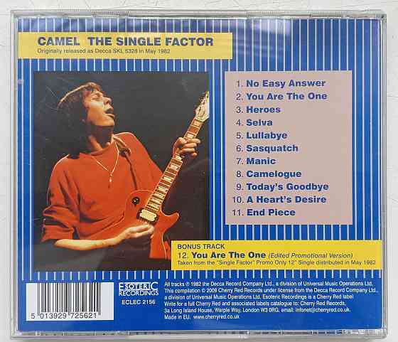 Camel (1982) The Single Factor - CD, фирменный (EU) Макеевка