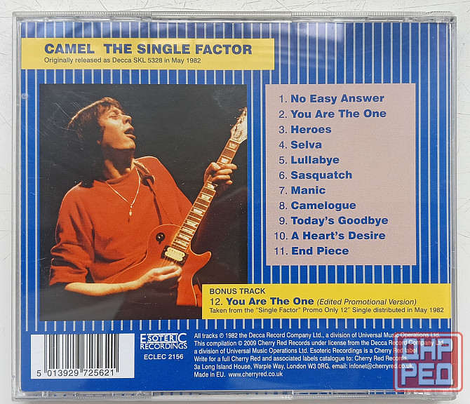 Camel (1982) The Single Factor - CD, фирменный (EU) Макеевка - изображение 2