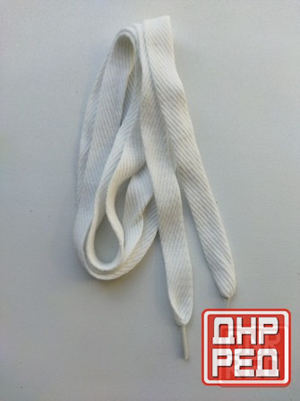 Шнурки для обуви белые Донецк - изображение 1