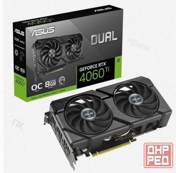Видеокарта (арт-4196) Asus Nvidia Geforce Rtx 4060 Ti 8gb Dual-Rtx4060ti-O8g-Evo/Rtx4060ti, Hdmi, Dp Донецк - изображение 1
