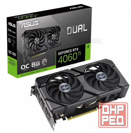 Видеокарта (арт-4196) Asus Nvidia Geforce Rtx 4060 Ti 8gb Dual-Rtx4060ti-O8g-Evo/Rtx4060ti, Hdmi, Dp Донецк - изображение 2