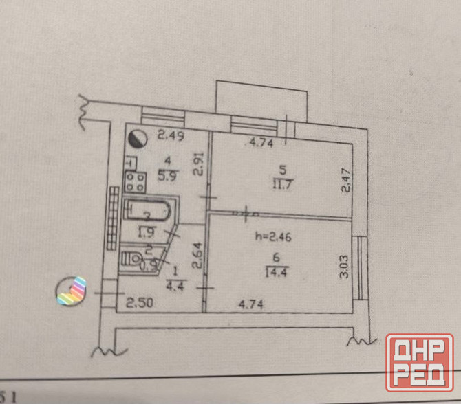 Продажа 2х Комнатной Квартиры-Ворошиловский Район-Парк Кованых Фигур- Больница Вишневского!!! Донецк - изображение 8